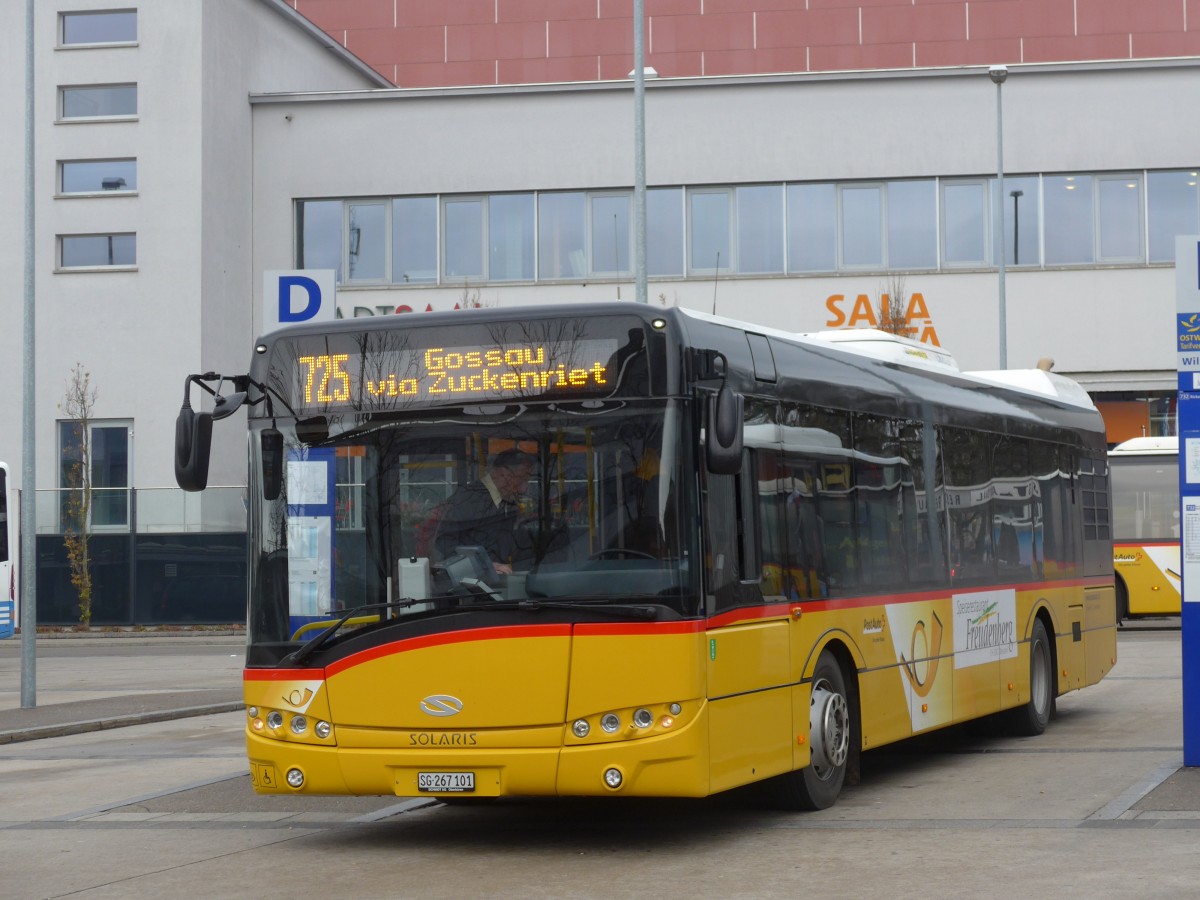 (167'513) - Schmidt, Oberb�ren - SG 267'101 - Solaris am 25. November 2015 beim Bahnhof Wil