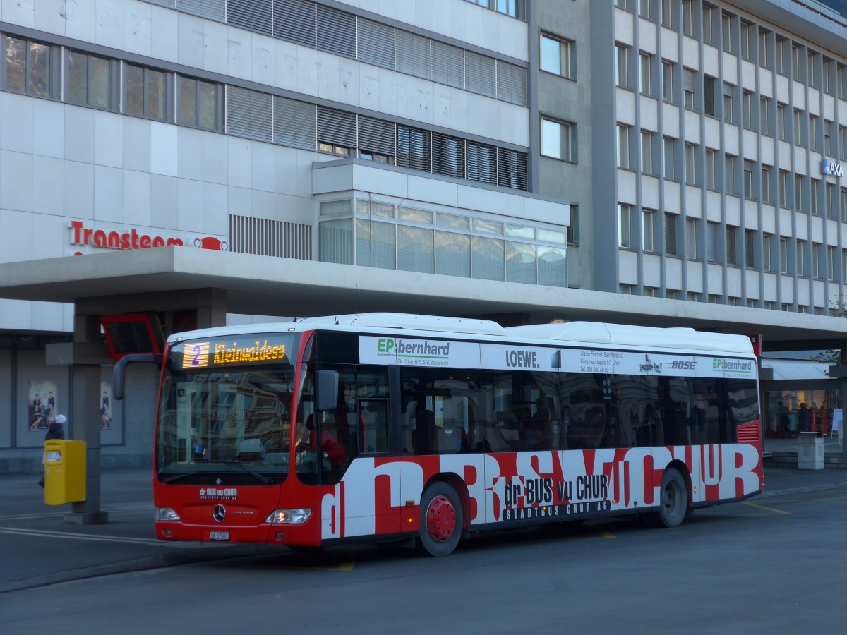 (167'616) - SBC Chur - Nr. 3/GR 97'503 - Mercedes am 5. Dezember 2015 beim Bahnhof Chur