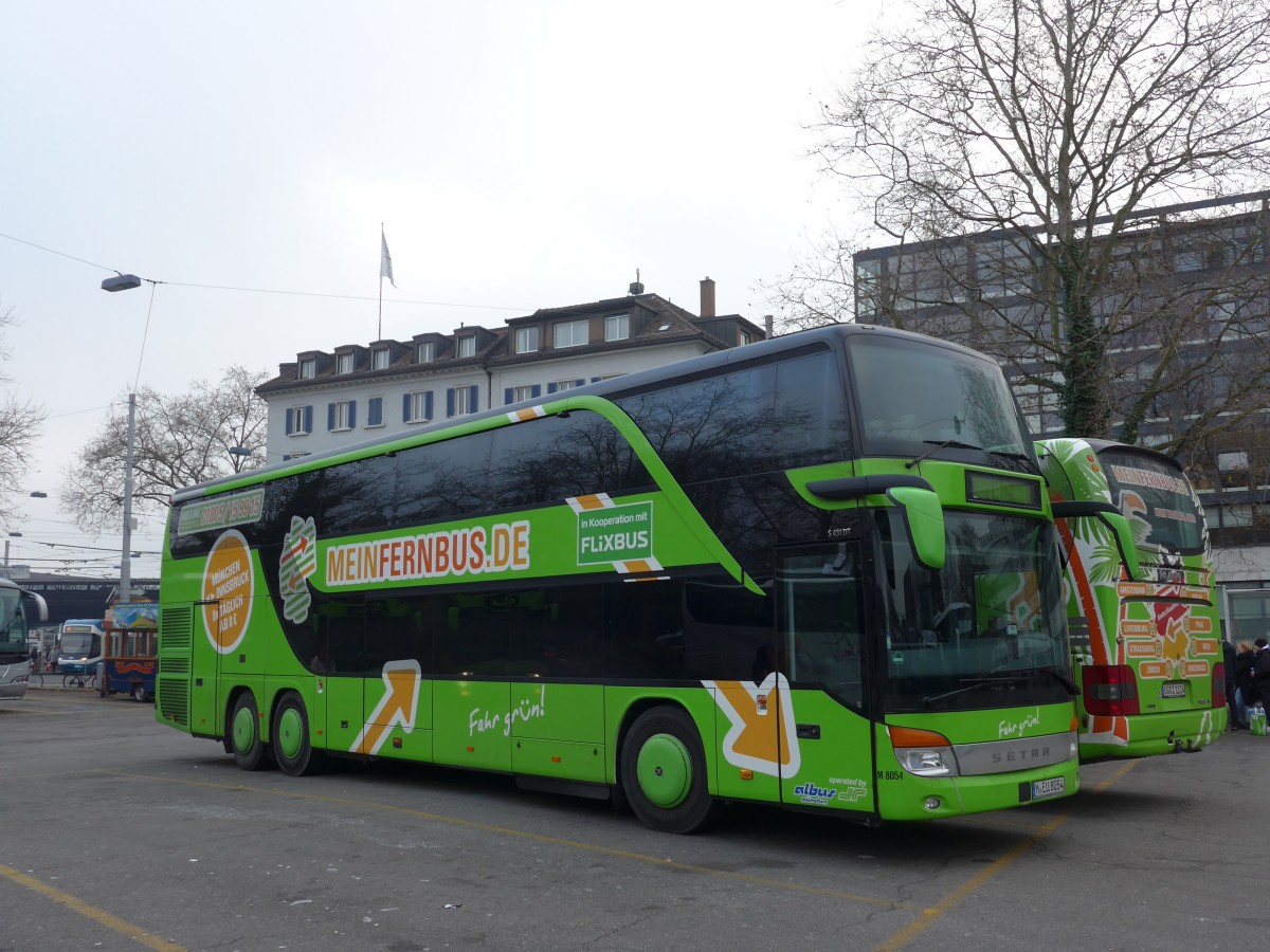 (167'672) - Aus Deutschland: Albus, M�nchen - Nr. M8054/M-EU 8054 - Setra am 5. Dezember 2015 in Z�rich, Sihlquai