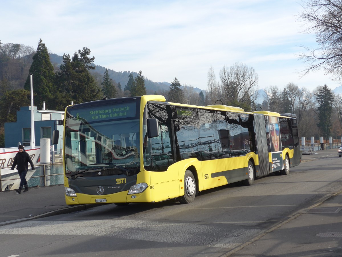 (167'728) - STI Thun - Nr. 165/BE 752'165 - Mercedes am 11. Dezember 2015 bei der Schiffl�ndte Thun