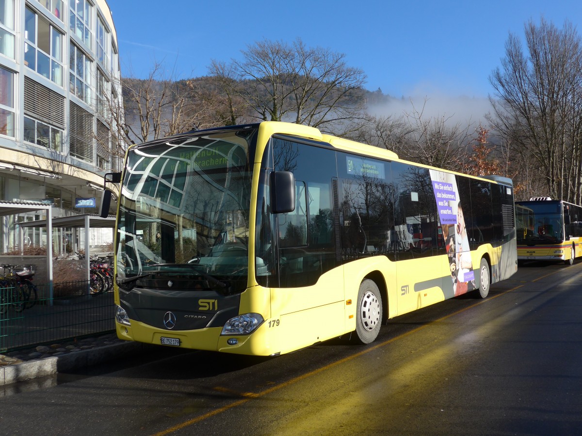 (167'768) - STI Thun - Nr. 179/BE 752'179 - Mercedes am 17. Dezember 2015 bei der Schiffl�ndte Thun