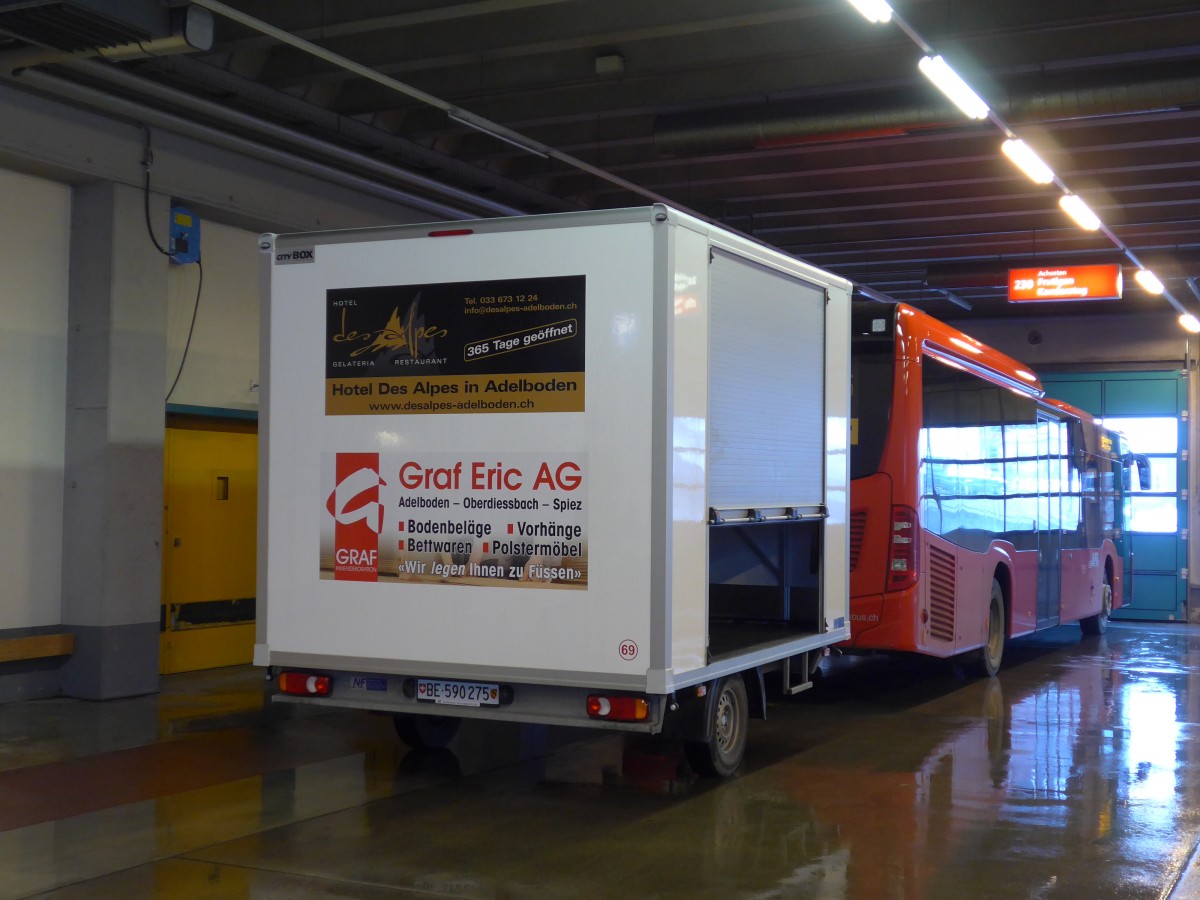 (167'847) - AFA Adelboden - Nr. 69/BE 592'275 - Niederhauser Gep�ckanh�nger am 20. Dezember 2015 im Autobahnhof Adelboden