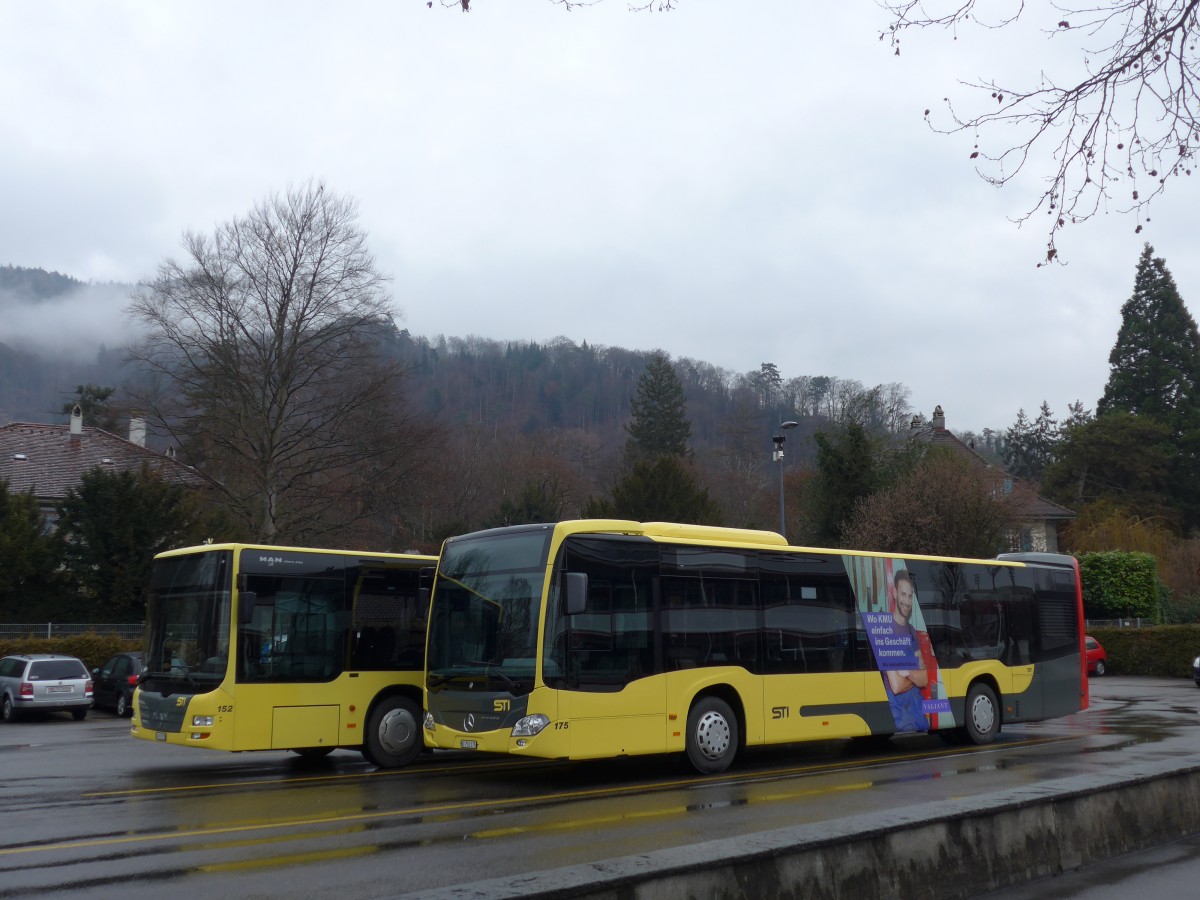 (167'872) - STI Thun - Nr. 175/BE 752'175 - Mercedes am 21. Dezember 2015 bei der Schiffl�ndte Thun