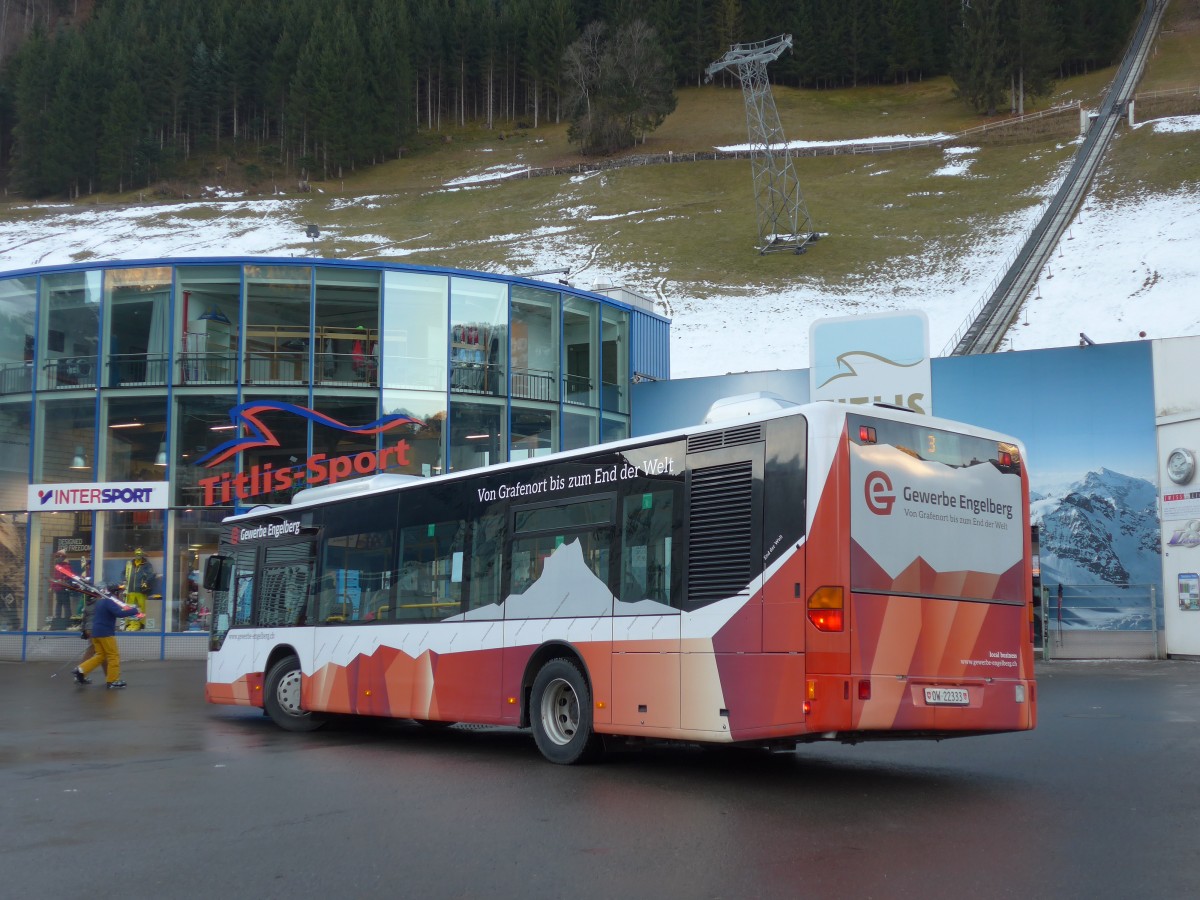 (167'897) - EAB Engelberg - Nr. 8/OW 22'333 - Mercedes (ex Ming, Sils-Maria; ex Vorf�hrwagen EvoBus, D-Mannheim) am 25. Dezember 2015 in Engelberg, Titlisbahnen