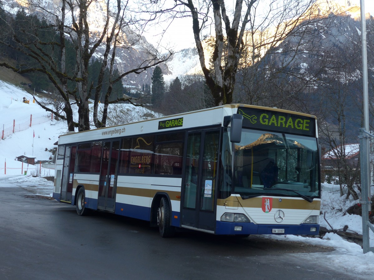 (167'899) - EAB Engelberg - Nr. 3/OW 10'187 - Mercedes/Hess (ex ZVB Zug Nr. 157; ex ZVB Zug Nr. 57) am 25. Dezember 2015 in Engelberg, Titlisbahnen