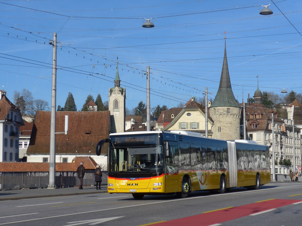(167'935) - Bucheli, Kriens - Nr. 26/LU 15'559 - MAN am 25. Dezember 2015 in Luzern, Bahnhofbr�cke