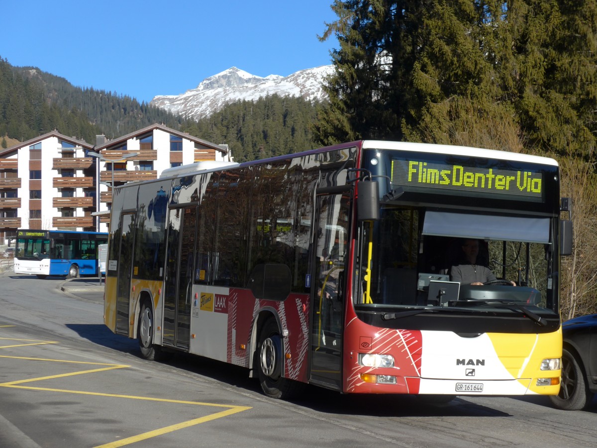 (167'967) - Stuppan, Flims - GR 161'644 - MAN/G�ppel am 26. Dezember 2015 in Laax, Bergbahnen