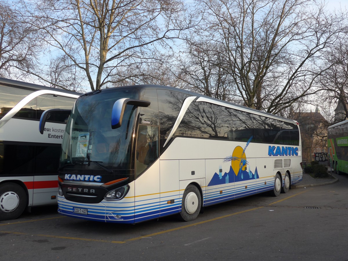 (168'112) - Aus Bosnien&Herzegowina: Kantic, Tesanj - E10-T-417 - Setra am 29. Dezember 2015 in Z�rich, Sihlquai