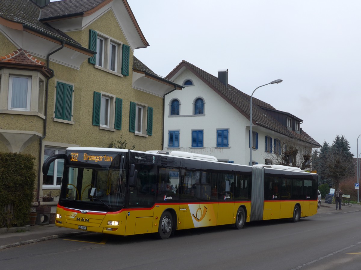 (168'141) - Twerenbold, Baden - Nr. 15/AG 6298 - MAN am 30. Dezember 2015 in T�gerig, Dorfzentrum