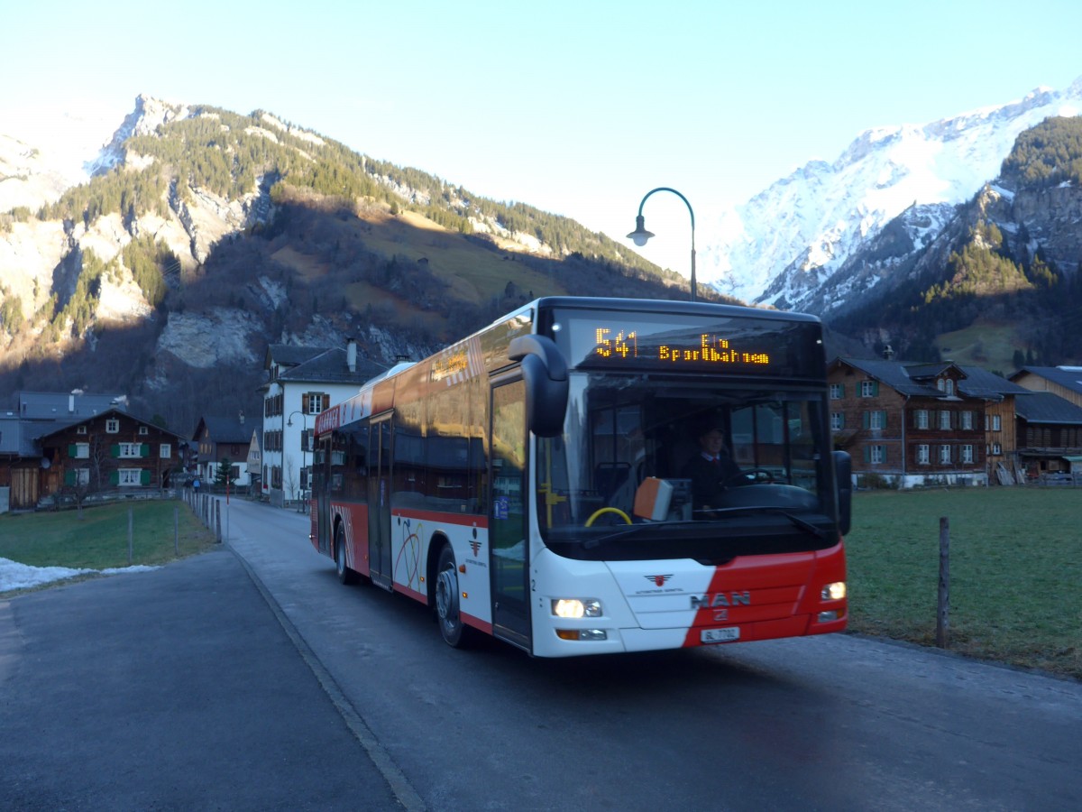 (168'208) - AS Engi - Nr. 2/GL 7702 - MAN (ex WilMobil, Wil Nr. 255; ex Vorf�hrfahrzeug) am 1. Januar 2016 in Elm, Mineralquellen