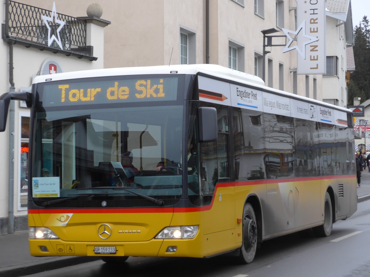 (168'267) - PostAuto Graub�nden - GR 159'233 - Mercedes am 2. Januar 2016 in Lenzerheide, Post