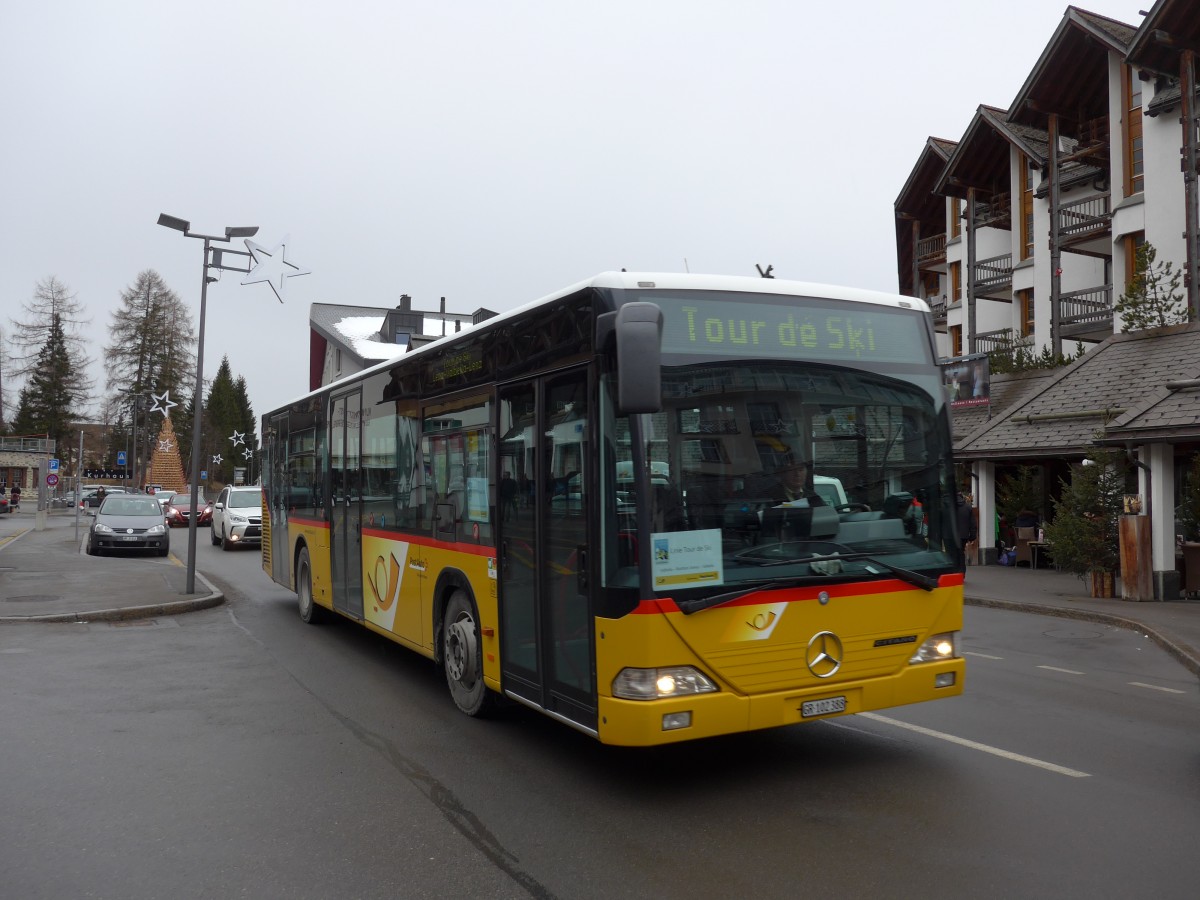 (168'271) - PostAuto Graub�nden - GR 102'388 - Mercedes (ex PostAuto Nordschweiz Nr. 4; ex P 25'240) am 2. Januar 2016 in Lenzerheide, Post