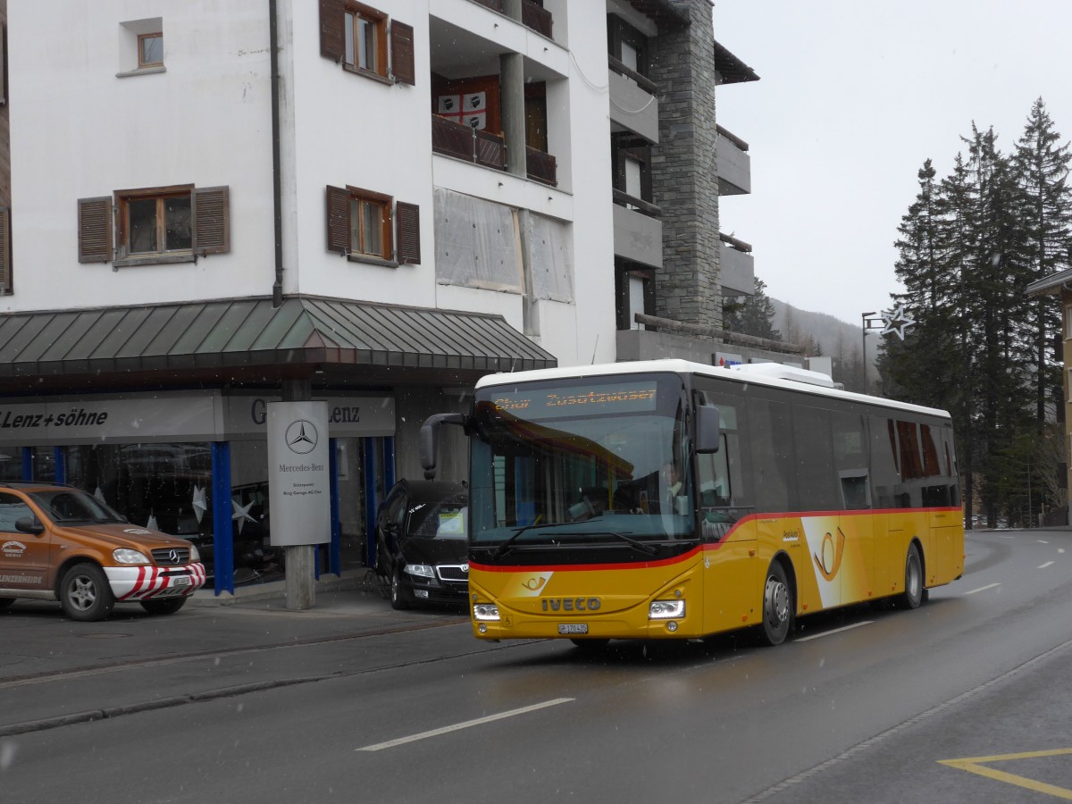 (168'277) - PostAuto Graub�nden - GR 170'435 - Iveco am 2. Januar 2016 in Lenzerheide, Voa Principale