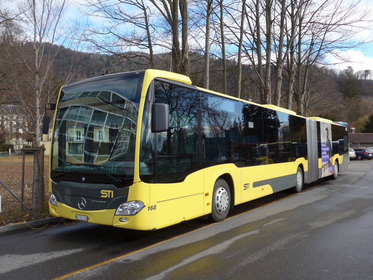 (168'584) - STI Thun - Nr. 168/BE 752'168 - Mercedes am 29. Januar 2016 bei der Schiffl�ndte Thun