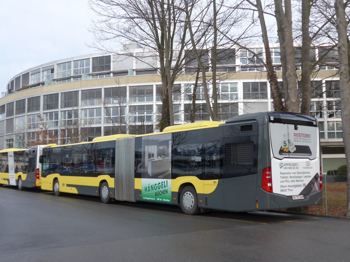 (168'699) - STI Thun - Nr. 166/BE 752'166 - Mercedes am 8. Februar 2016 bei der Schiffl�ndte Thun