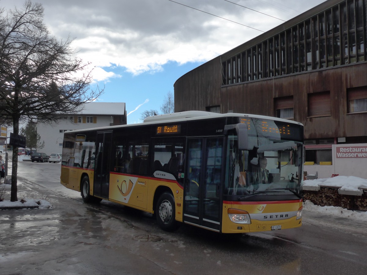 (168'799) - Fl�ck, Brienz - Nr. 0/BE 13'878 - Setra am 21. Februar 2016 in Wasserwendi-Hasliberg, Dorf