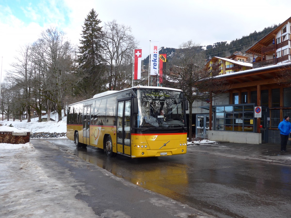 (168'807) - Fl�ck, Brienz - Nr. 4/BE 623'971 - Volvo (ex AVBB Schwanden) am 21. Februar 2016 in Wasserwendi-Hasliberg, Dorf