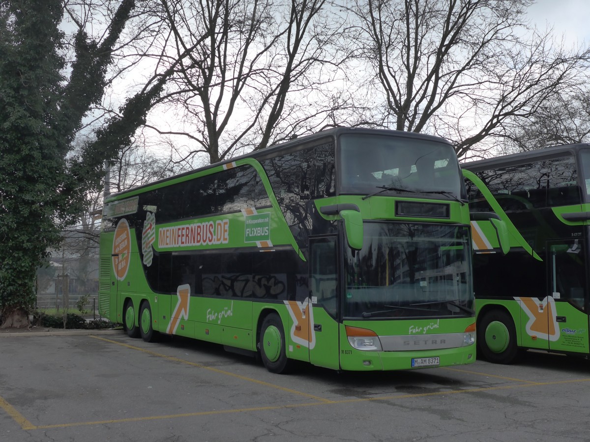 (168'854) - Aus Deutschland: Albus, M�nchen - Nr. M8371/M-AM 8371 - Setra am 24. Februar 2016 in Z�rich, Sihlquai