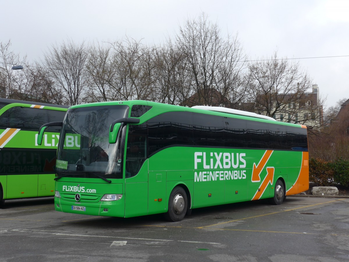 (168'857) - Aus Frankreich: Flixbus - DX 584 AZ - Mercedes am 24. Februar 2016 in Z�rich, Sihlquai