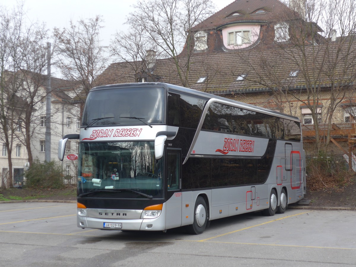 (168'859) - Aus Serbien: Zoran, Jagodina - Nr. 80/JA 029-YH - Setra am 24. Februar 2016 in Z�rich, Sihlquai