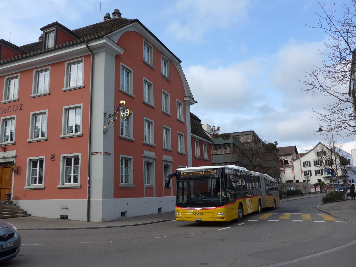 (168'873) - PostAuto Z�rich - Nr. 317/ZH 780'794 - MAN am 24. Februar 2016 in B�lach, Kreuz