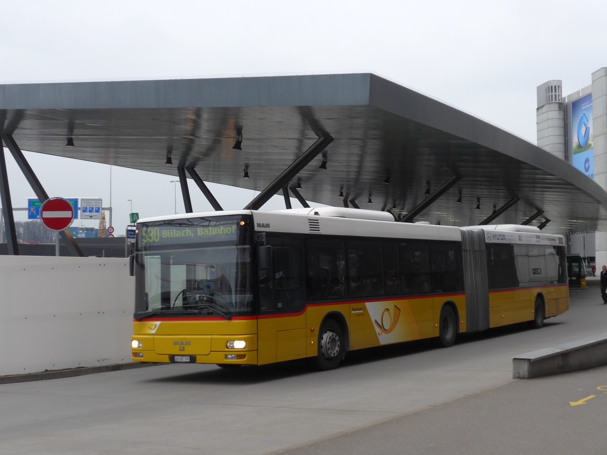 (168'896) - PostAuto Z�rich - Nr. 164/ZH 587'799 - MAN (ex Nr. 26) am 24. Februar 2016 in Z�rich, Flughafen