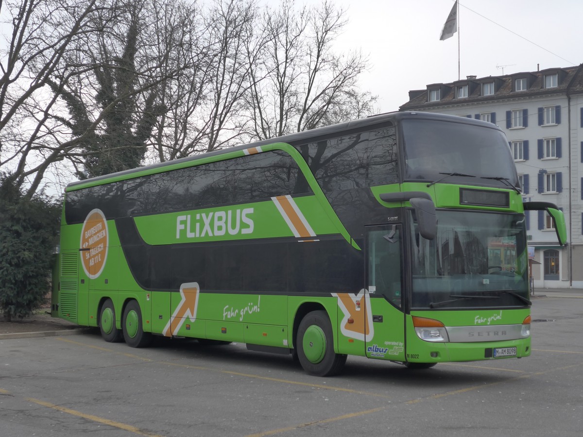(168'940) - Aus Deutschland: Albus, M�nchen - Nr. M8022/M-AM 8098 - Setra am 27. Februar 2016 in Z�rich, Sihlquai