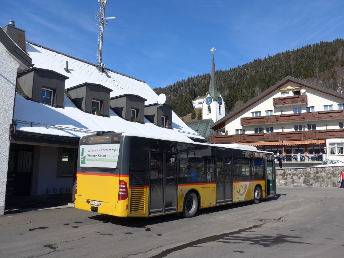 (168'951) - PostAuto Ostschweiz - SG 356'488 - Mercedes (ex Schmidt, Oberb�ren) am 27. Februar 2016 in Wildhaus, Dorf