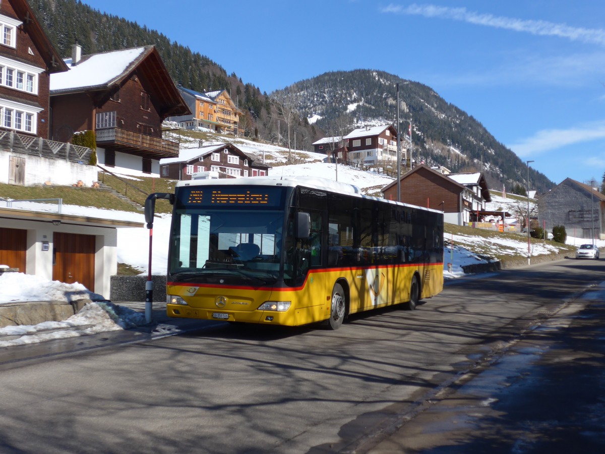 (168'965) - PostAuto Ostschweiz - SG 356'506 - Mercedes (ex Schmidt, Oberb�ren) am 27. Februar 2016 in Wildhaus, Hauptstrasse