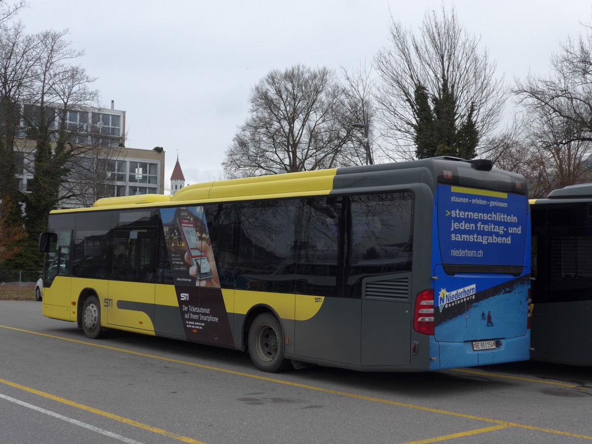(169'016) - STI Thun - Nr. 154/BE 801'154 - Mercedes am 29. Februar 2016 bei der Schiffl�ndte Thun