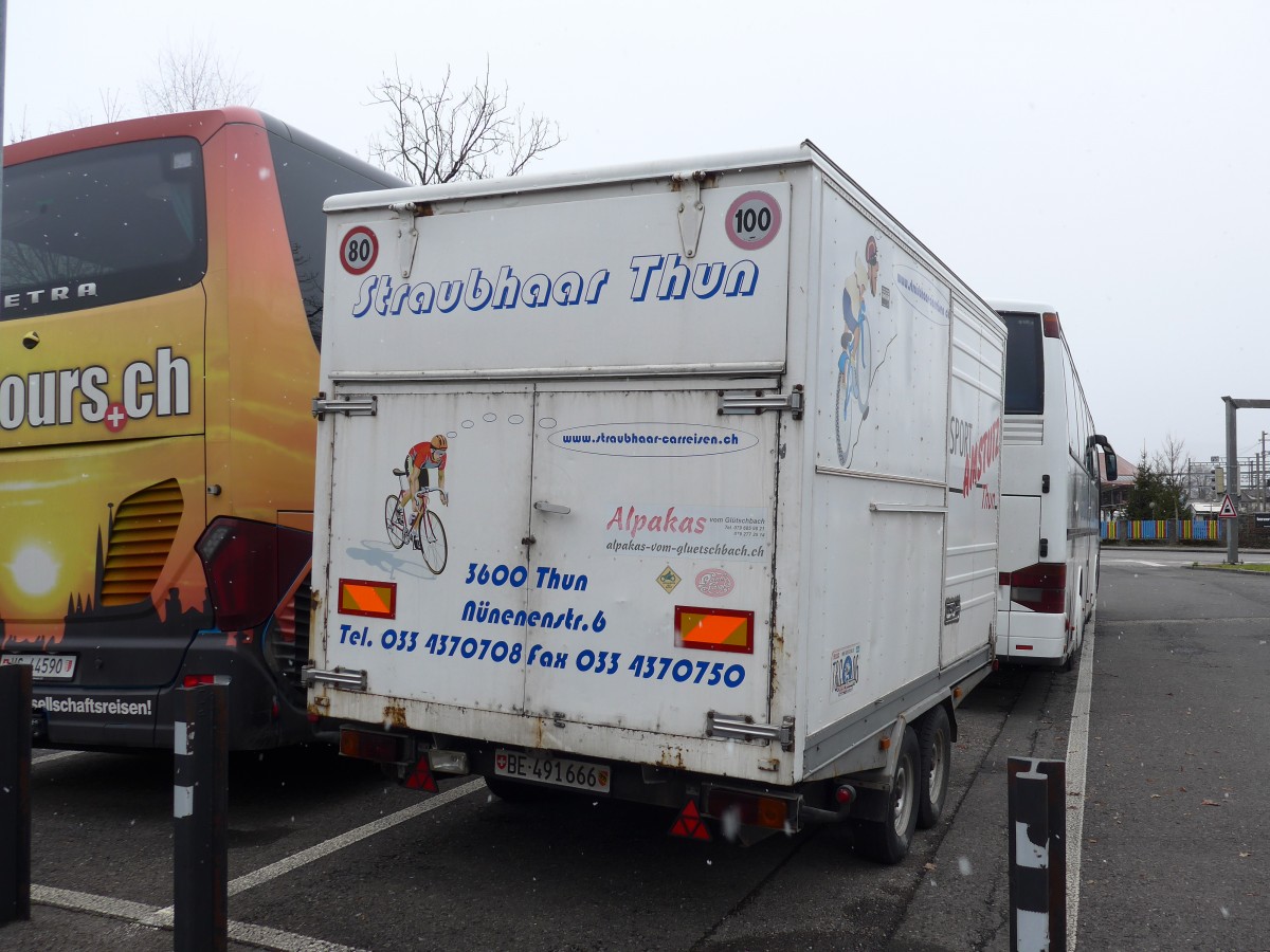 (169'022) - Straubhaar, Thun - BE 491'666 - Kaelin Gep�ckanh�nger am 3. M�rz 2016 in Thun, Seestrasse