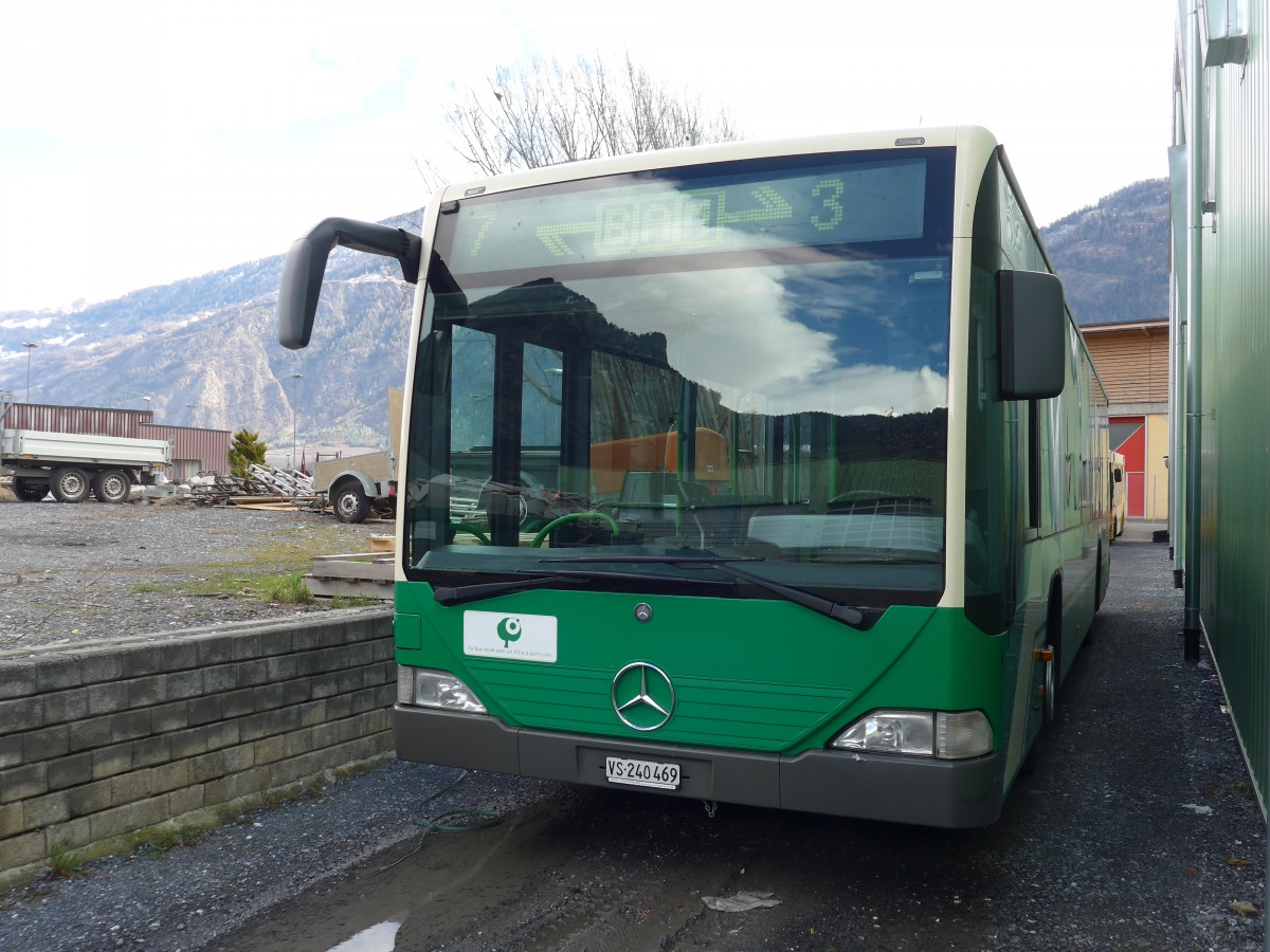 (169'040) - Buchard, Leytron - VS 240'469 - Mercedes (ex TPM Morges Nr. 60; ex TPL Lugano Nr. 3) am 6. M�rz 2016 in Leytron, Garage