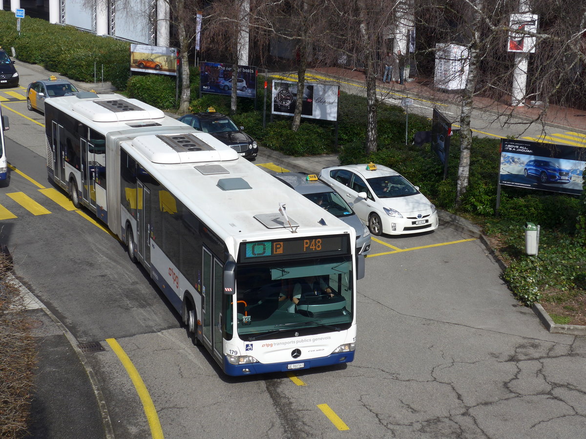 (169'136) - TPG Gen�ve - Nr. 179/GE 960'563 - Mercedes am 7. M�rz 2016 in Gen�ve, Palexpo