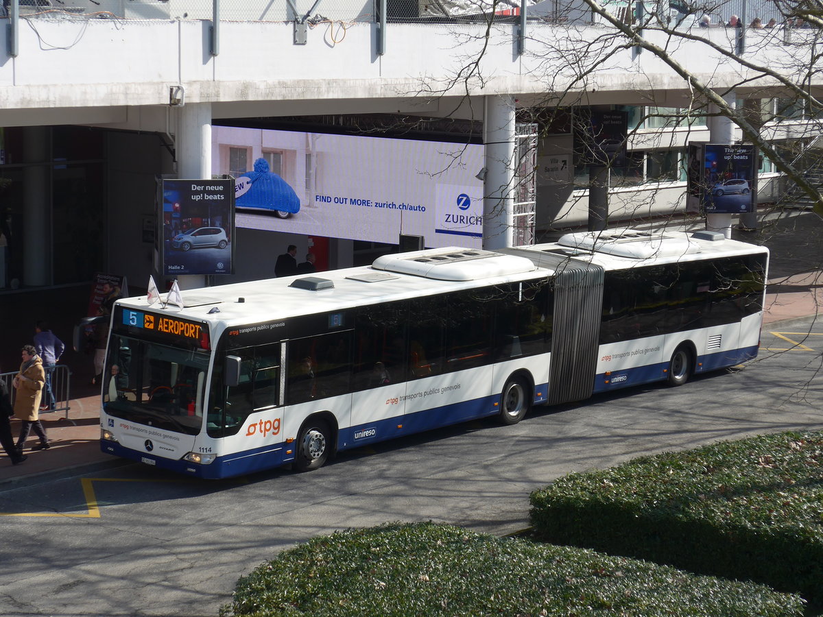 (169'145) - TPG Gen�ve - Nr. 1114/GE 960'864 - Mercedes am 7. M�rz 2016 in Gen�ve, Palexpo