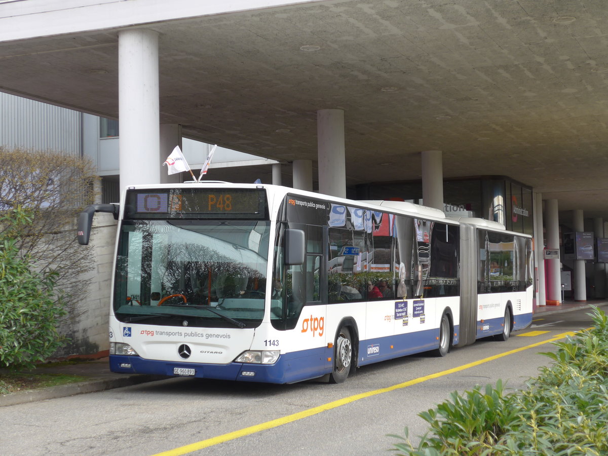 (169'202) - TPG Gen�ve - Nr. 1143/GE 960'893 - Mercedes am 7. M�rz 2016 in Gen�ve, Palexpo