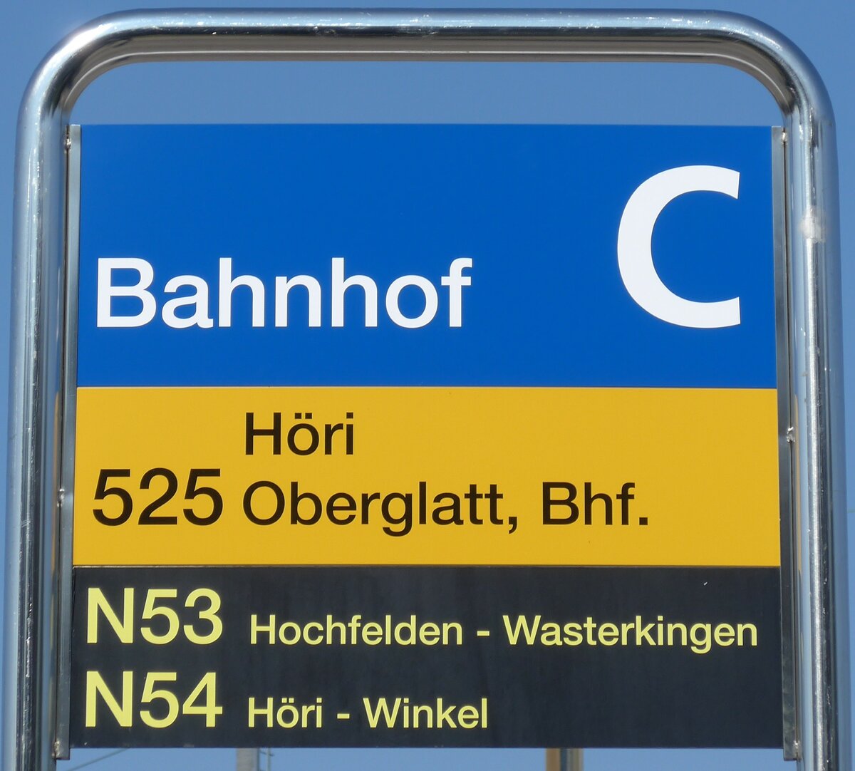 (169'309) - ZVV/Haltestellenschild - B�lach, Bahnhof - am 19. M�rz 2016