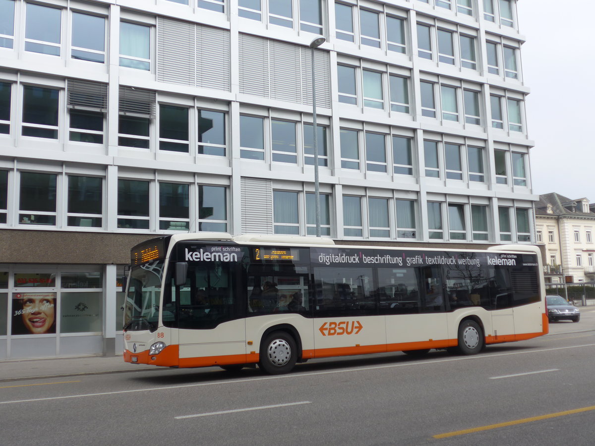 (169'352) - BSU Solothurn - Nr. 88/SO 172'088 - Mercedes am 21. M�rz 2016 beim Hauptbahnhof Solothurn