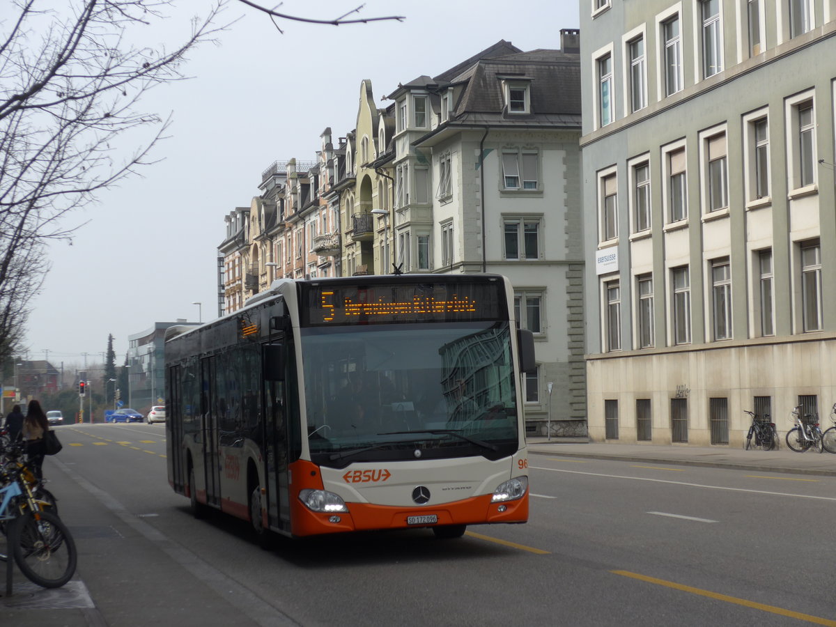(169'356) - BSU Solothurn - Nr. 96/SO 172'096 - Mercedes am 21. M�rz 2016 beim Hauptbahnhof Solothurn