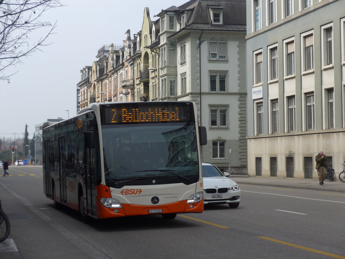 (169'357) - BSU Solothurn - Nr. 97/SO 172'097 - Mercedes am 21. M�rz 2016 beim Hauptbahnhof Solothurn