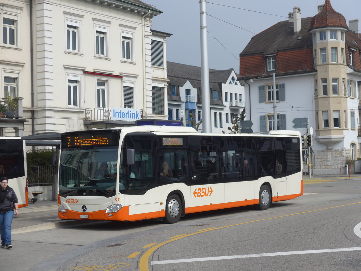 (169'367) - BSU Solothurn - Nr. 90/SO 172'090 - Mercedes am 21. M�rz 2016 beim Hauptbahnhof Solothurn