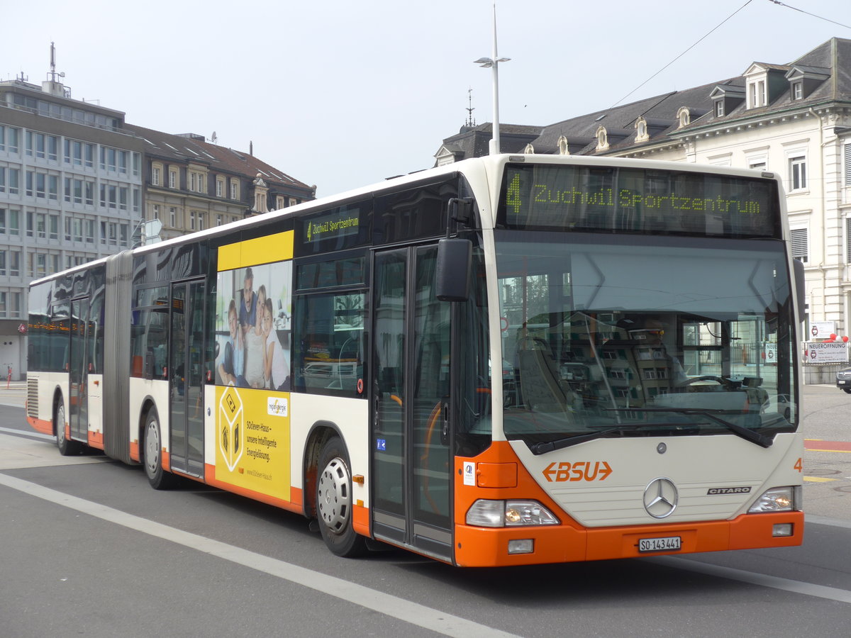 (169'368) - BSU Solothurn - Nr. 41/SO 143'441 - Mercedes am 21. M�rz 2016 beim Hauptbahnhof Solothurn
