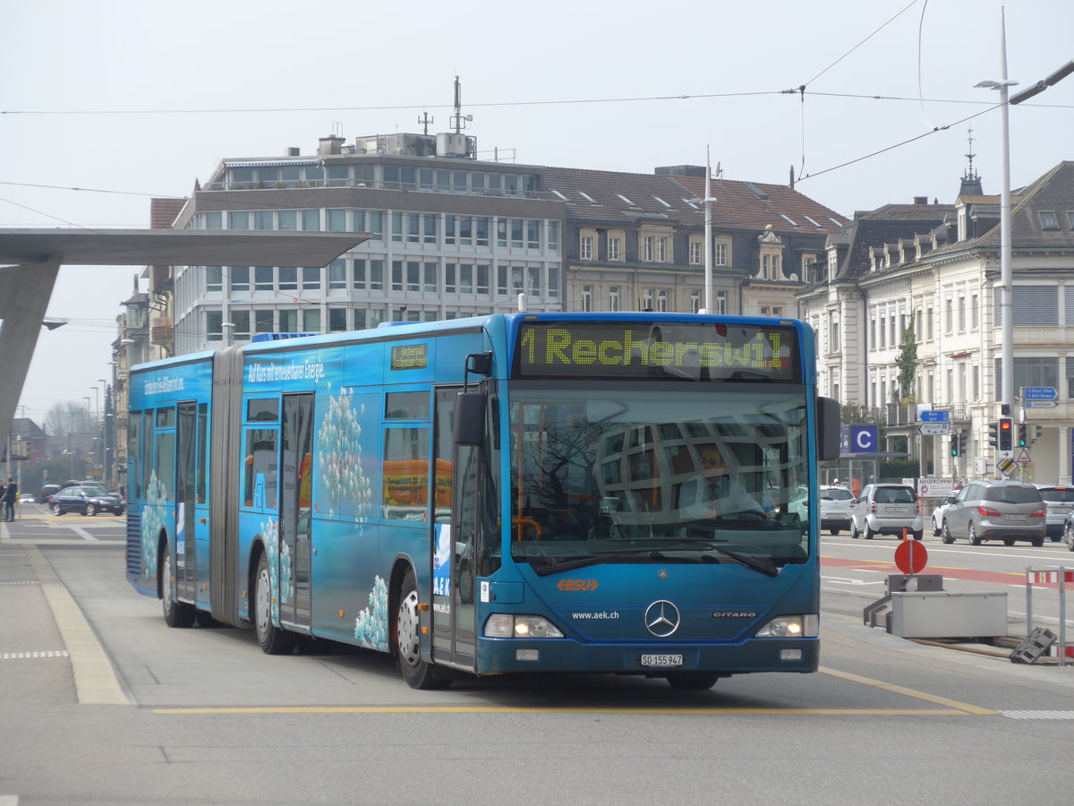 (169'375) - BSU Solothurn - Nr. 47/SO 155'947 - Mercedes am 21. M�rz 2016 beim Hauptbahnhof Solothurn