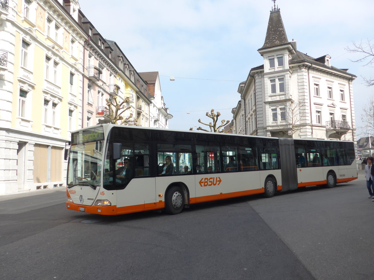 (169'402) - BSU Solothurn - Nr. 45/SO 143'445 - Mercedes am 21. M�rz 2016 beim Hauptbahnhof Solothurn