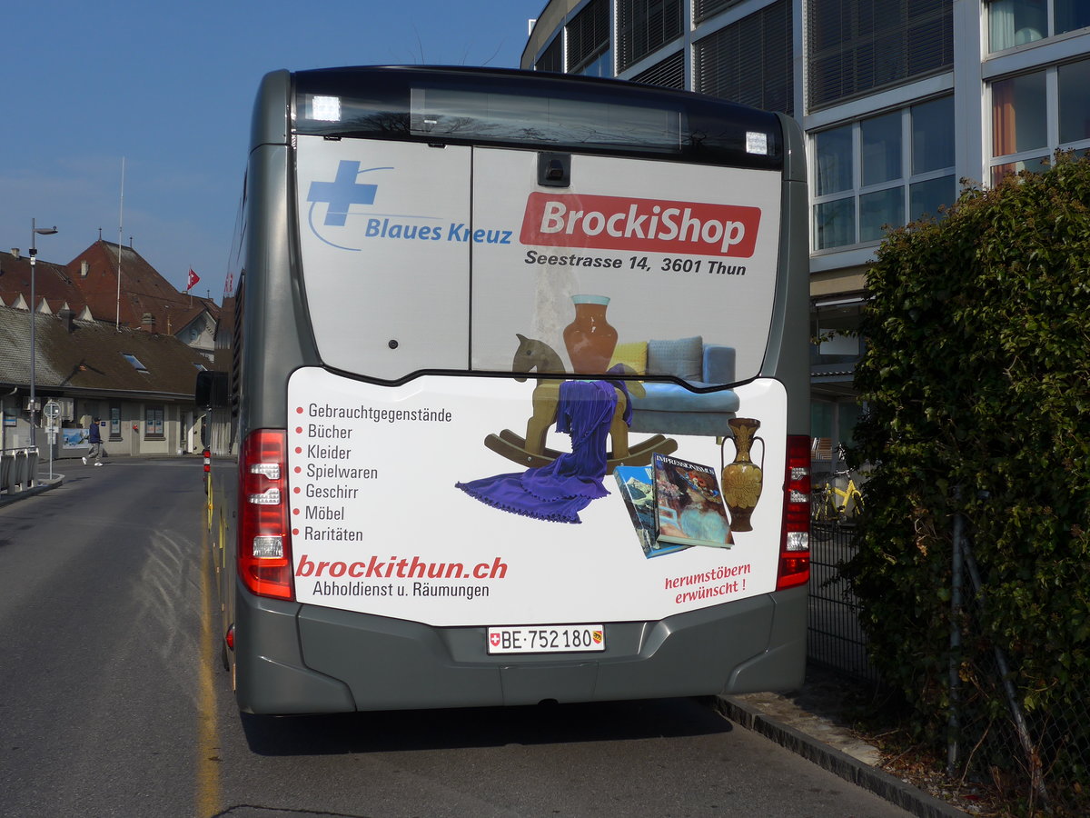 (169'424) - STI Thun - Nr. 180/BE 752'180 - Mercedes am 24. M�rz 2016 bei der Schiffl�ndte Thun