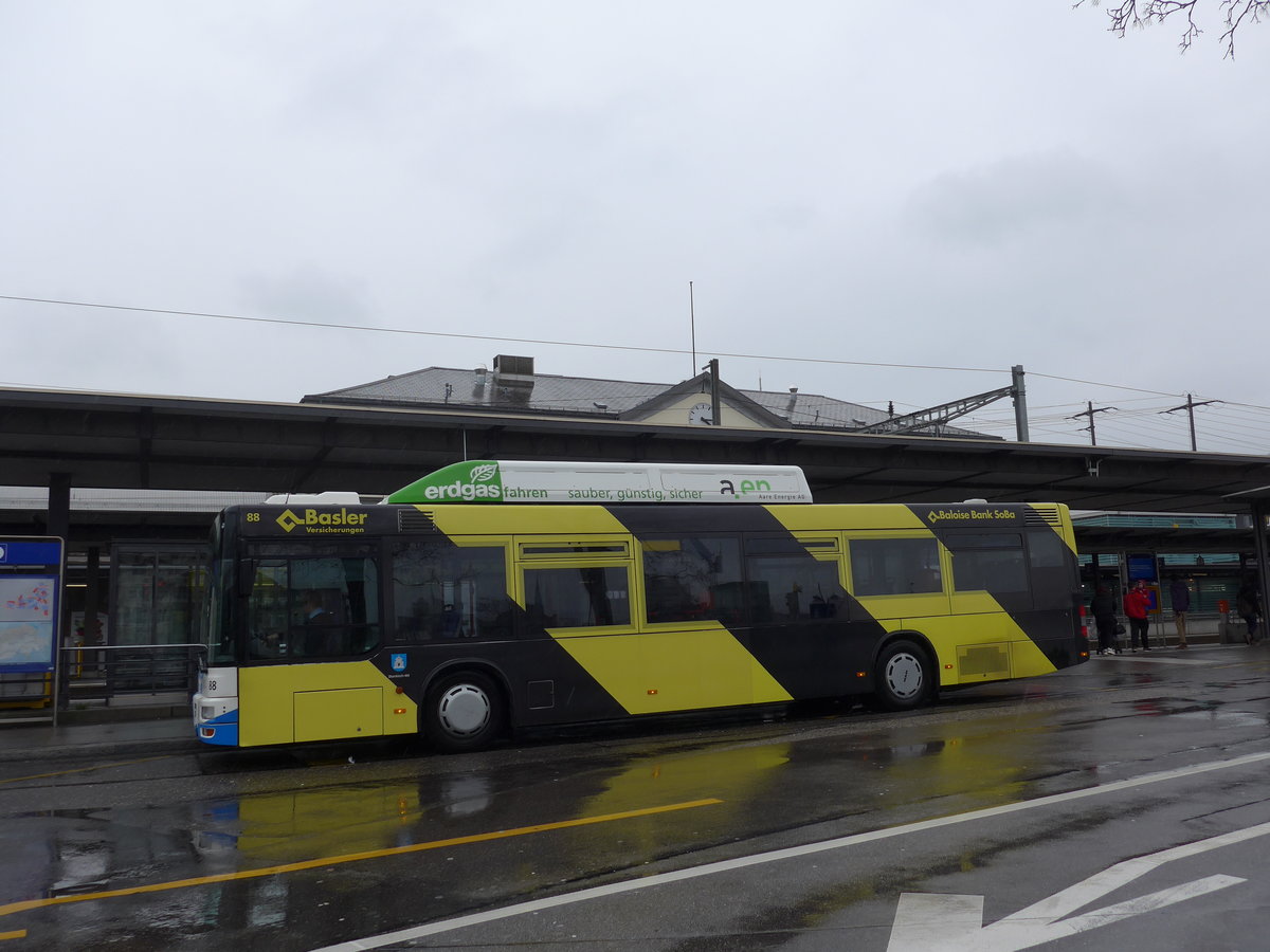 (169'499) - BOGG Wangen b.O. - Nr. 88/SO 68'118 - MAN am 25. M�rz 2016 beim Bahnhof Olten