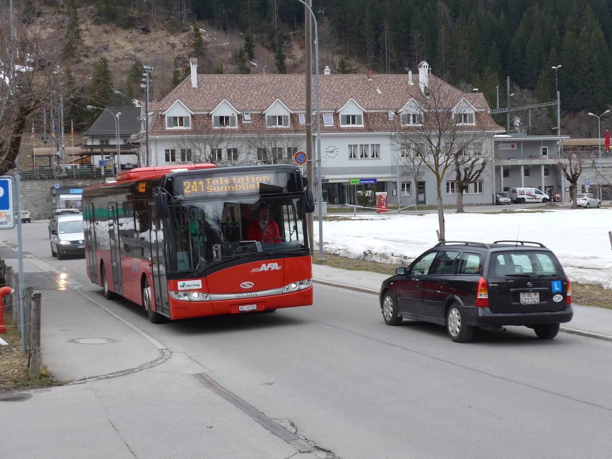 (169'514) - AFA Adelboden - Nr. 30/BE 26'703 - Solaris am 27. M�rz 2016 in Kandersteg, Bahnhofstrasse