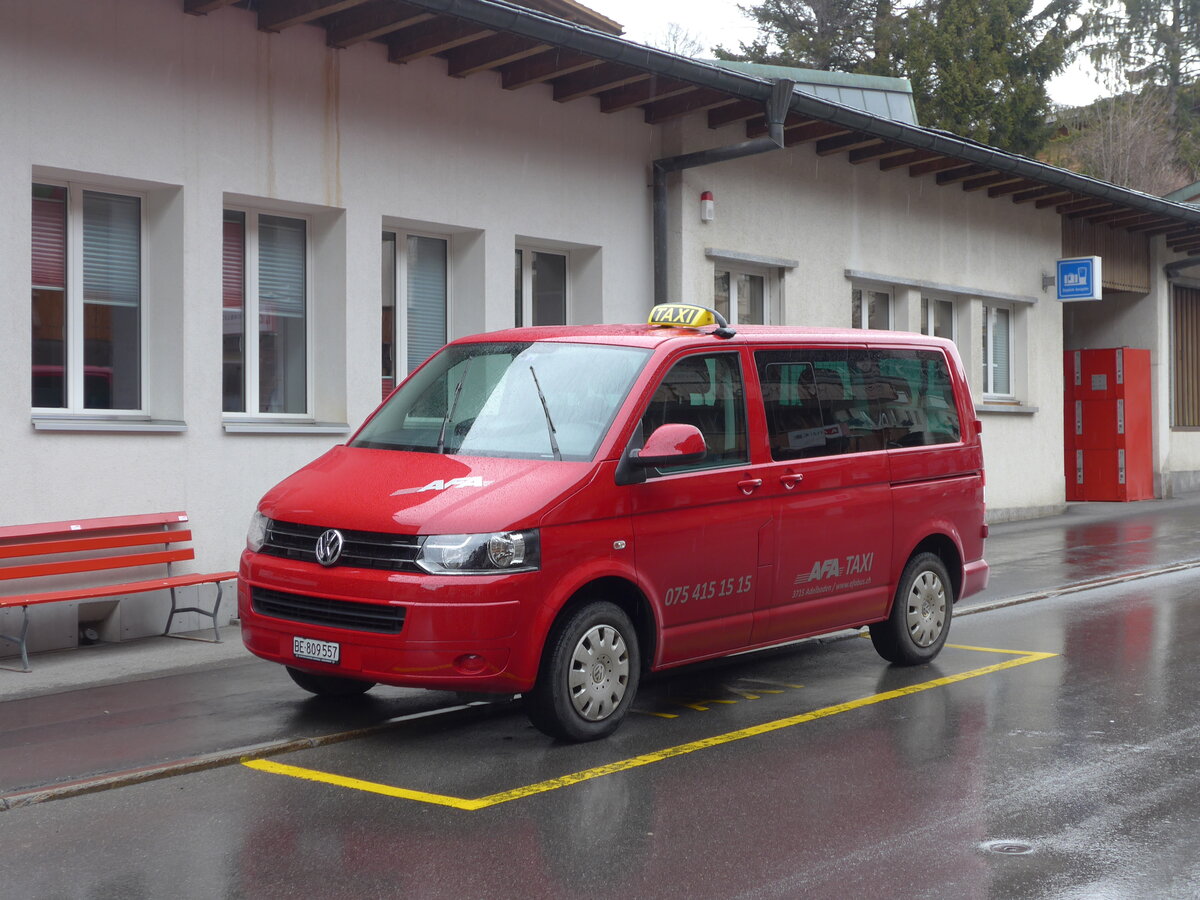(169'517) - AFA Adelboden - BE 809'557 - VW am 27. M�rz 2016 beim Autobahnhof Adelboden