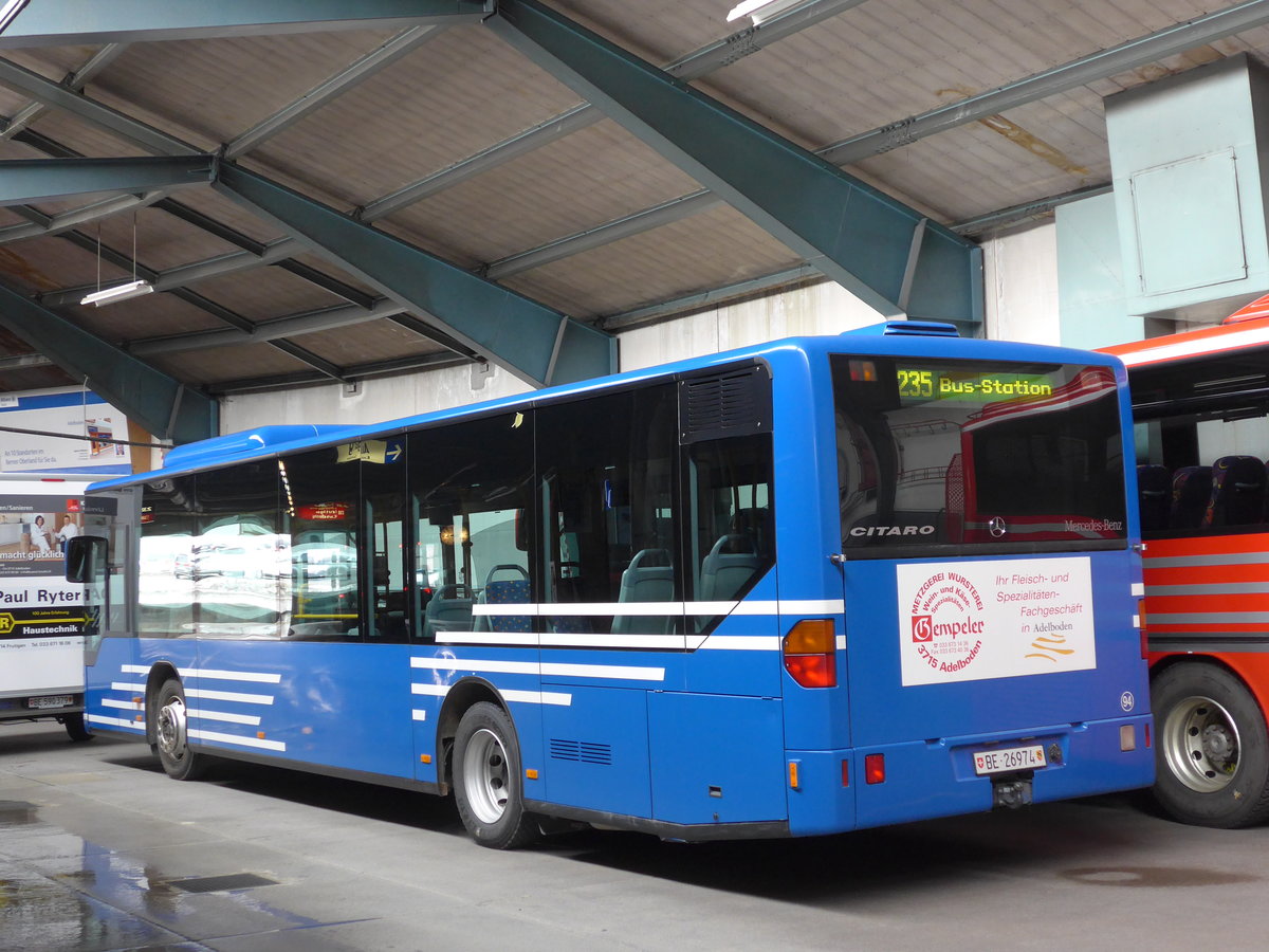 (169'520) - AFA Adelboden - Nr. 94/BE 26'974 - Mercedes am 27. M�rz 2016 im Autobahnhof Adelboden