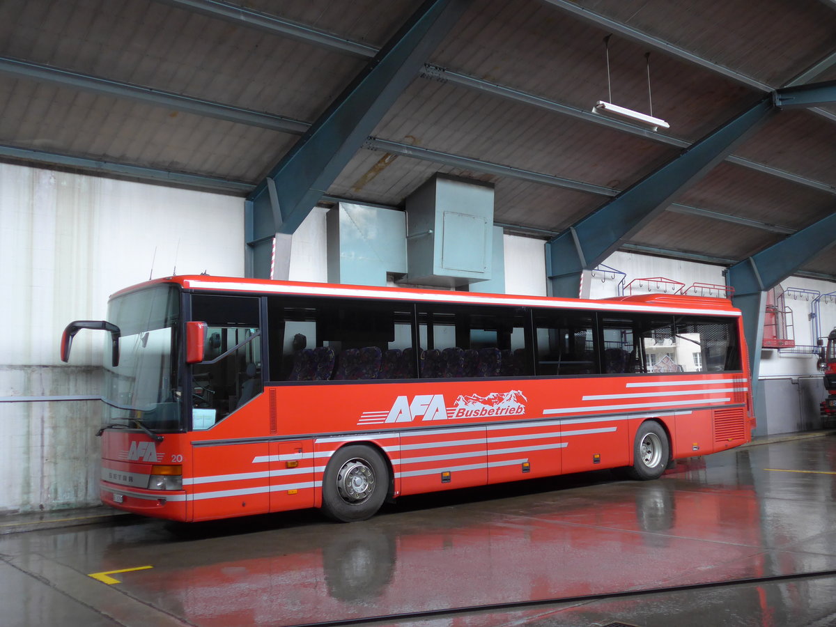 (169'527) - AFA Adelboden - Nr. 20/BE 26'706 - Setra (ex Nr. 6) am 27. M�rz 2016 im Autobahnhof Adelboden