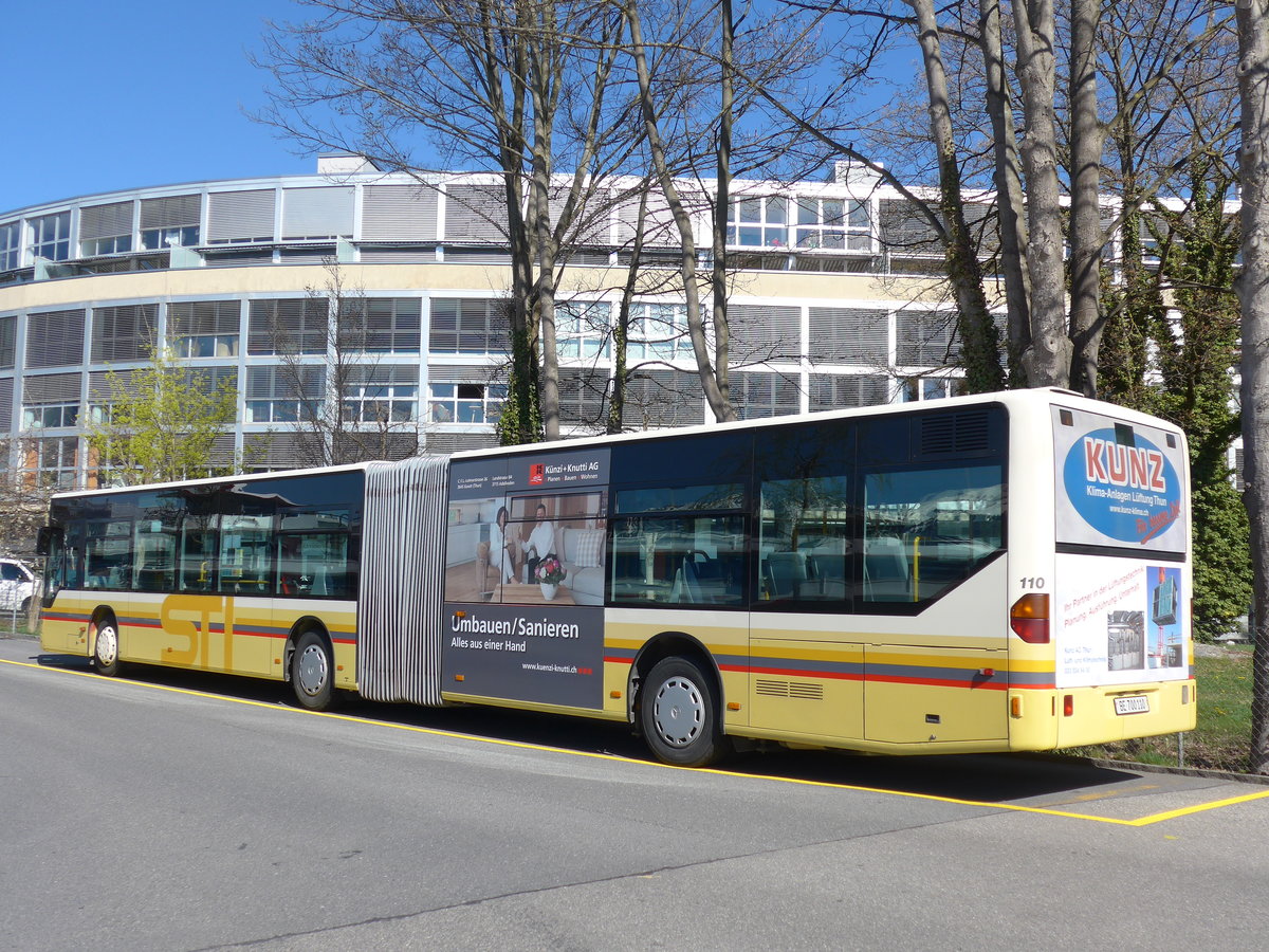 (169'812) - STI Thun - Nr. 110/BE 700'110 - Mercedes am 11. April 2016 bei der Schiffl�ndte Thun